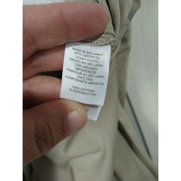 Liz Claiborne Woman 16 Audra Pants Tan Flat Front Khaki Straight Leg - Picture 9 of 12